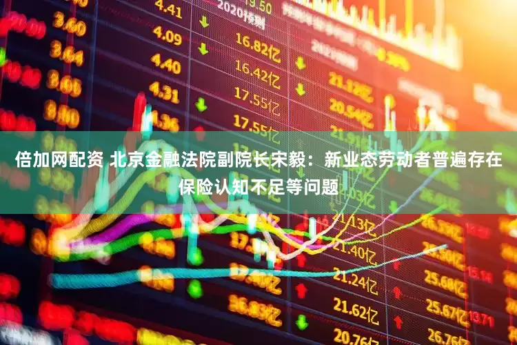 倍加网配资 北京金融法院副院长宋毅：新业态劳动者普遍存在保险认知不足等问题